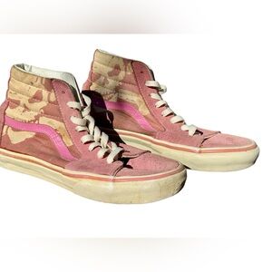 Vintage Vans Special Edition Pink Skull Sneakers